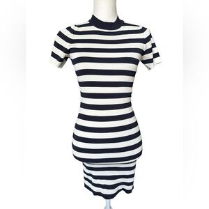 The Vintage Shop striped fitted mini dress size small